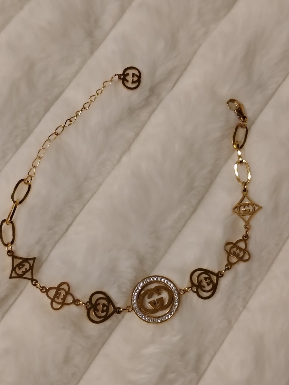 Gold Logo Charm Women's Bracelet - Inspired
